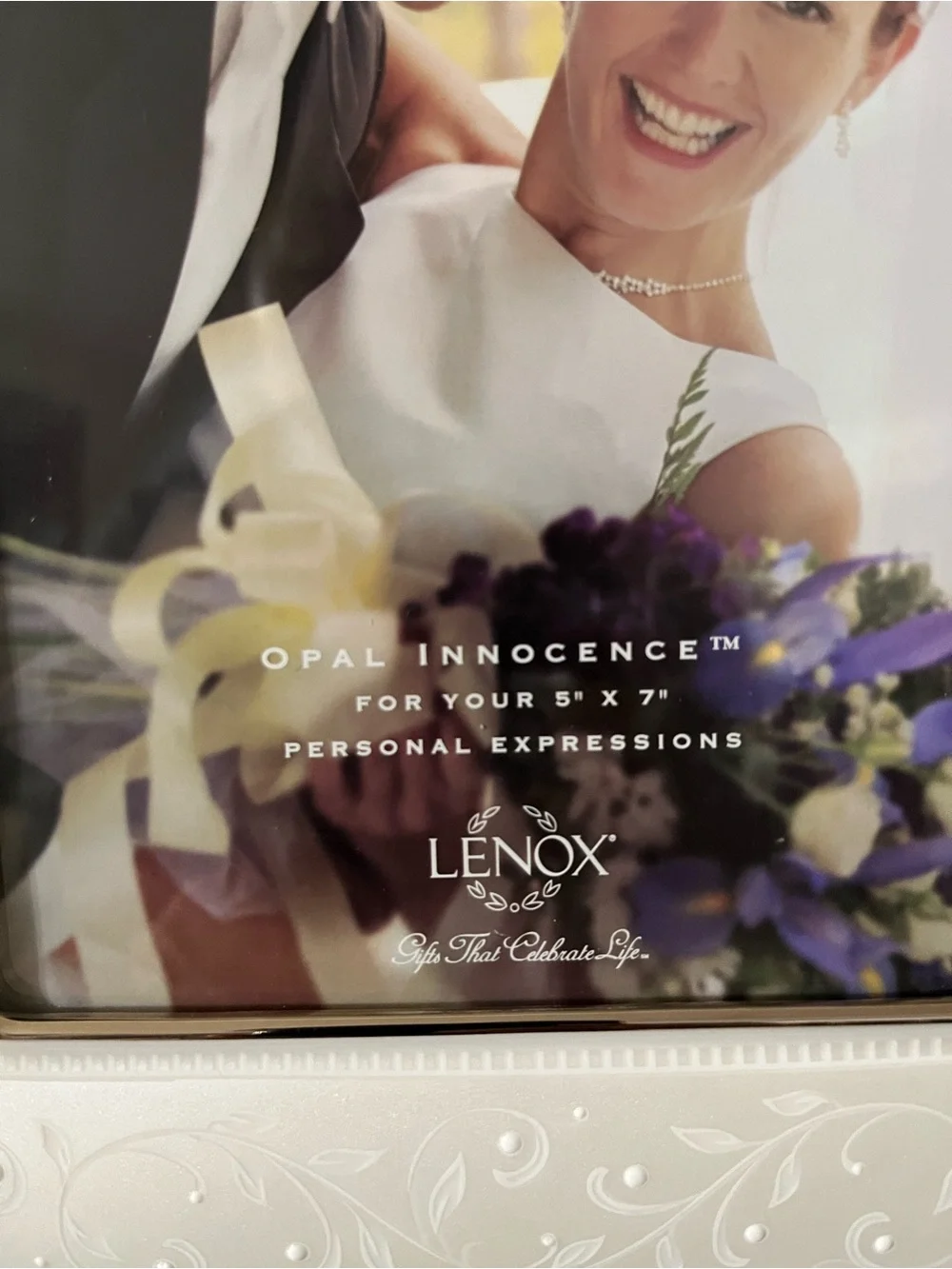 Lenox Wedding Promises Opal Innocence 5x7 Photo Picture Frame